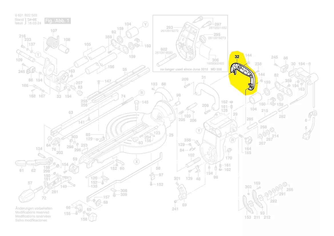 poignée transport réf. 2 610 915 727